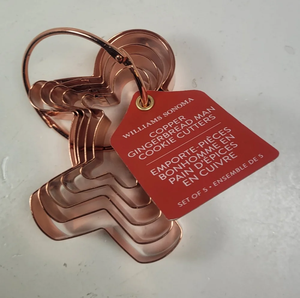 Williams Sonoma Copper Cookie Cutters Set